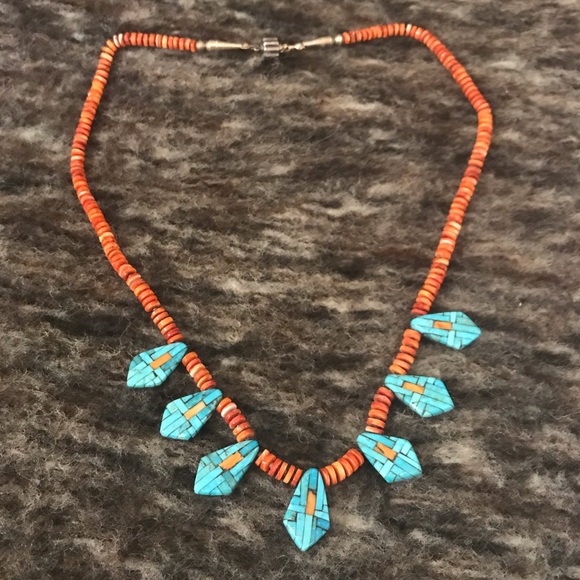 Jewelry - Santo Domingo Vintage Spiny Oyster Heishi Necklace